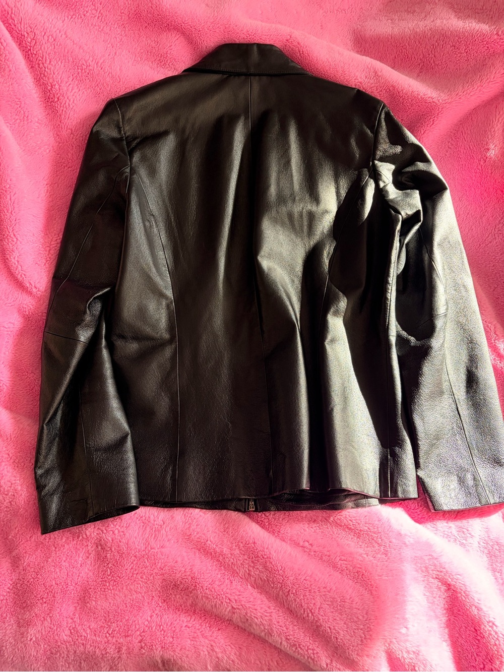 Wilsons Genuine Leather Black Zip-Front Women's Leather Jacket Medium - Picture 4 of 15